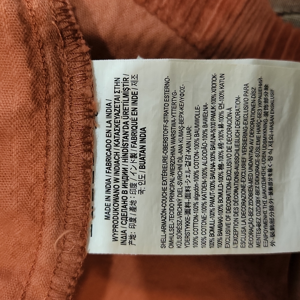 Vans Corduroy Orange Cropped Jacket XS - Picture 8 of 11